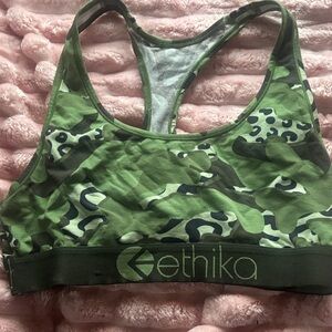 Ethika Olive Camo Sports Bra